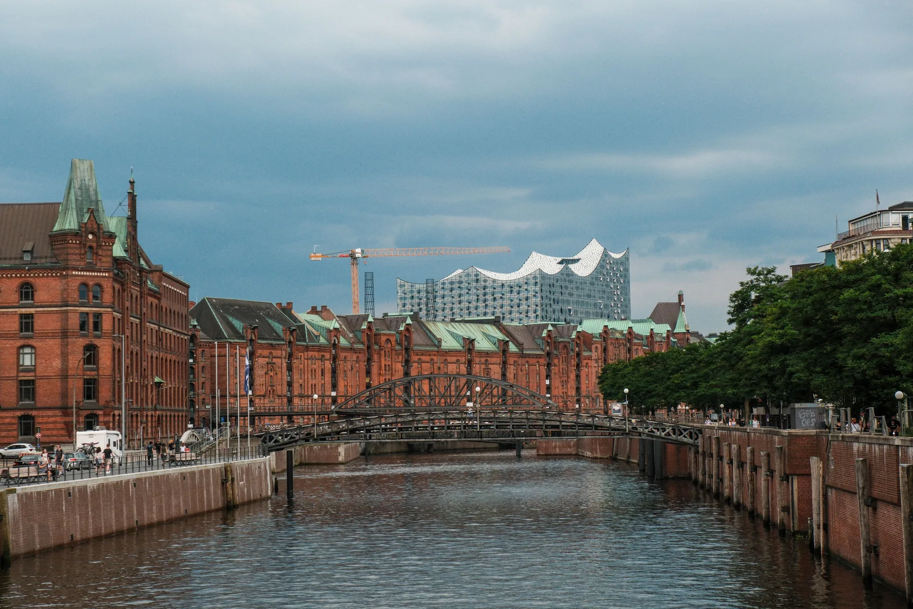 Hamburger Speicherstadt und Elbphilharmonie, Wahrzeichen der Hansestadt Hamburg