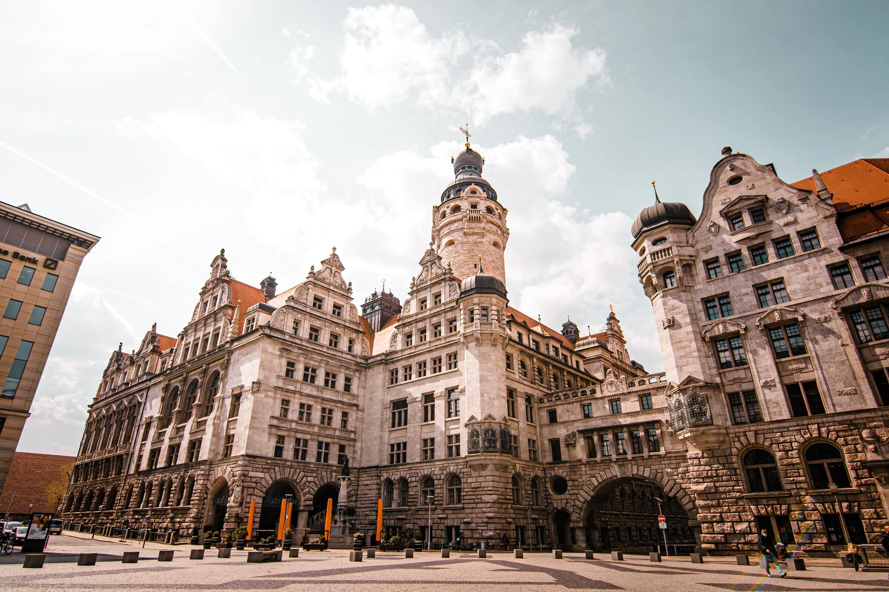 Neues Rathaus Leipzig, historische Fassade